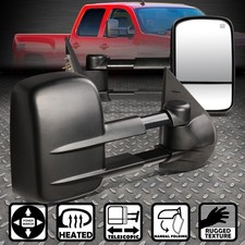 For 07-14 Silverado Sierra 1500 2500hd 3500hd Power Heated Towing Side Mirrors