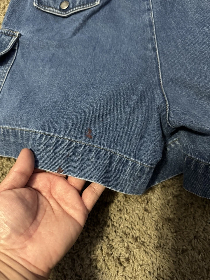 Pantalones Cortos Vaqueros LIZ CLAIBORNE Lizwear Carga Azul Playa Costero Informales Talla 10 Foto 4 de 4