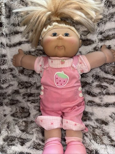Cabbage Patch Kids Doll Playalong Doll Play Along Doll Cornsilk Hair Pink Dress