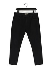 Next Women's Jeans W 32 in Black Cotton with Elastane Skinny