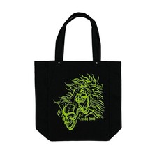 Teddy Fresh Canvas Tote Bag Smoking Skulls, 100 Cotton