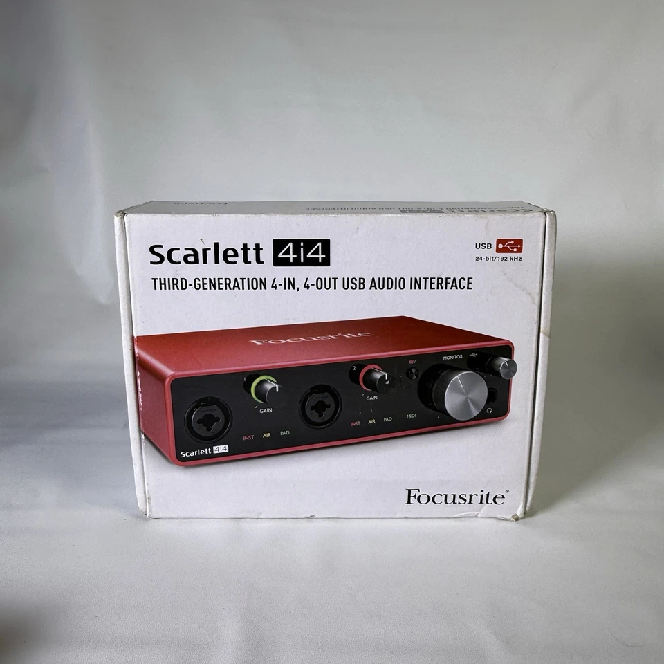 Focusrite Scarlett 4i4 (3.ª generación) Interfaz de audio USB 4-i-4 MK3 Studio U264367 Foto 2 de 4