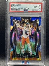 2024 Select Concourse Bo Nix Blue & Orange Shock Prizm /35 RC Color Match PSA10