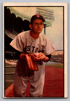 1953 BOWMAN COLOR #66 MEL PARNELL RED SOX