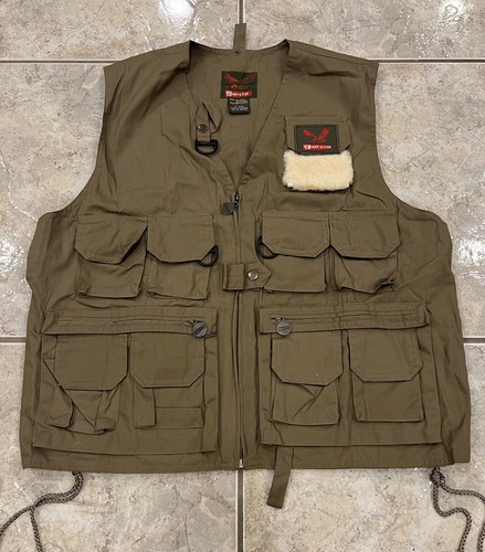 Neu ohne Etikett Garcia khaki Weste Angeln Jagd Fotografie Einheitsgröße verstellbar 19 Taschen