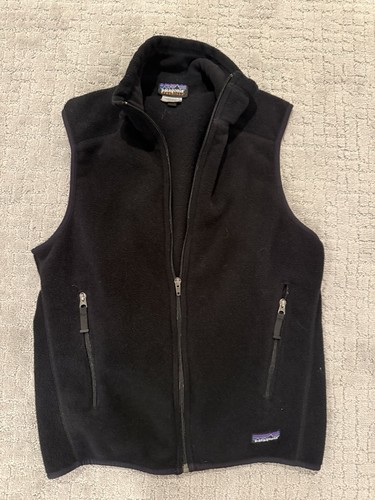 Patagonia Men’s XL Black Full-Zip Vest w/ Zipped Pockets Stand-Up Collar