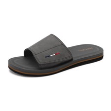 Mens Adjustable Slides Sandals Slip On Sandals Comfortable Athletic Anti-Slip...