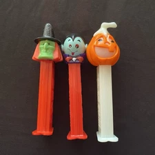Halloween Pez Dispenser lot witch count pumpkin candy toys vintage