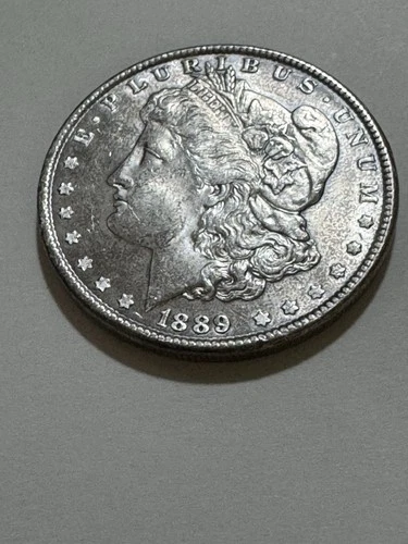 1889 Morgan Silver Dollar Coin One Dollar, E Pluribus Unum
