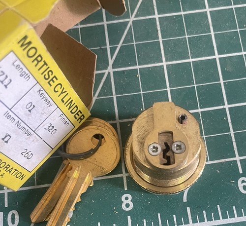 Interruptor eléctrico Us Lock cilindro de mortaja unidireccional con máquina de anillo de rosca Y1 nuevo - Imagen 7 de 7