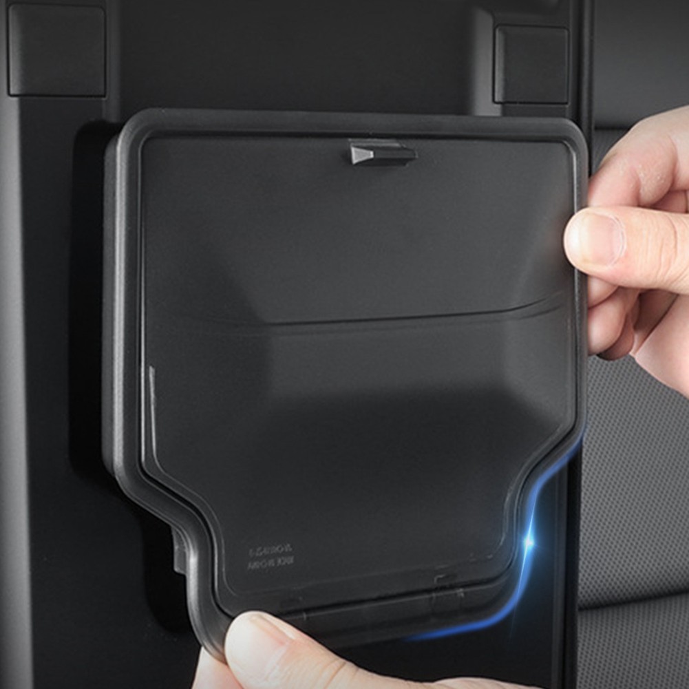 Black Center Console Storage Box for Tesla Model Y 3 Armrest Organizer