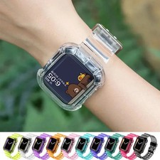 Transparent Silicone Strap iWatch Band for Apple Watch Series 9 8 7 6 5 4 321 SE