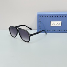 Gucci GG1042S Sunglasses Black Frame Gray Lens Luxury Designer Eyewear Italy