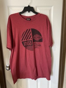 Harley Davidson Red Mens Tshirt XXL Panama City Beach