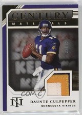2020 Panini National Treasures Century Materials Prime /49 Daunte Culpepper 2h5