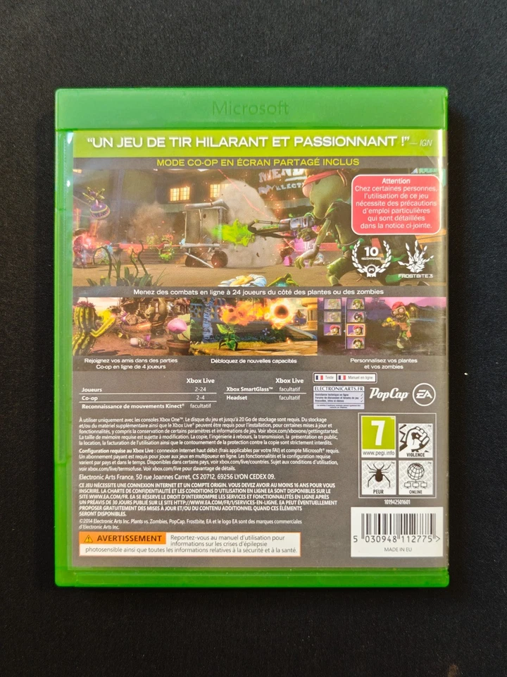 Plants Vs Zombies - Garden Warfare Xbox One - Electronic Arts - Bon État, photo 3 sur 3