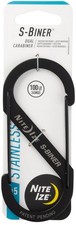 Nite Ize S-Biner Stainless Steel Dual Carabiner 5 - Black