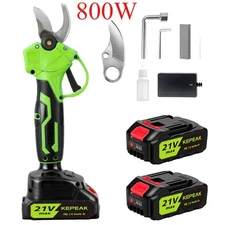 Electric Pruning Shears Cordless Pruner Brushless Branch Cutter & 2 Batteries
