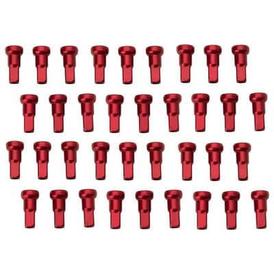 Tusk Impact Wheel Replacement Spoke Nipple Kit Rear Red For Kawasaki KX250F 2004
