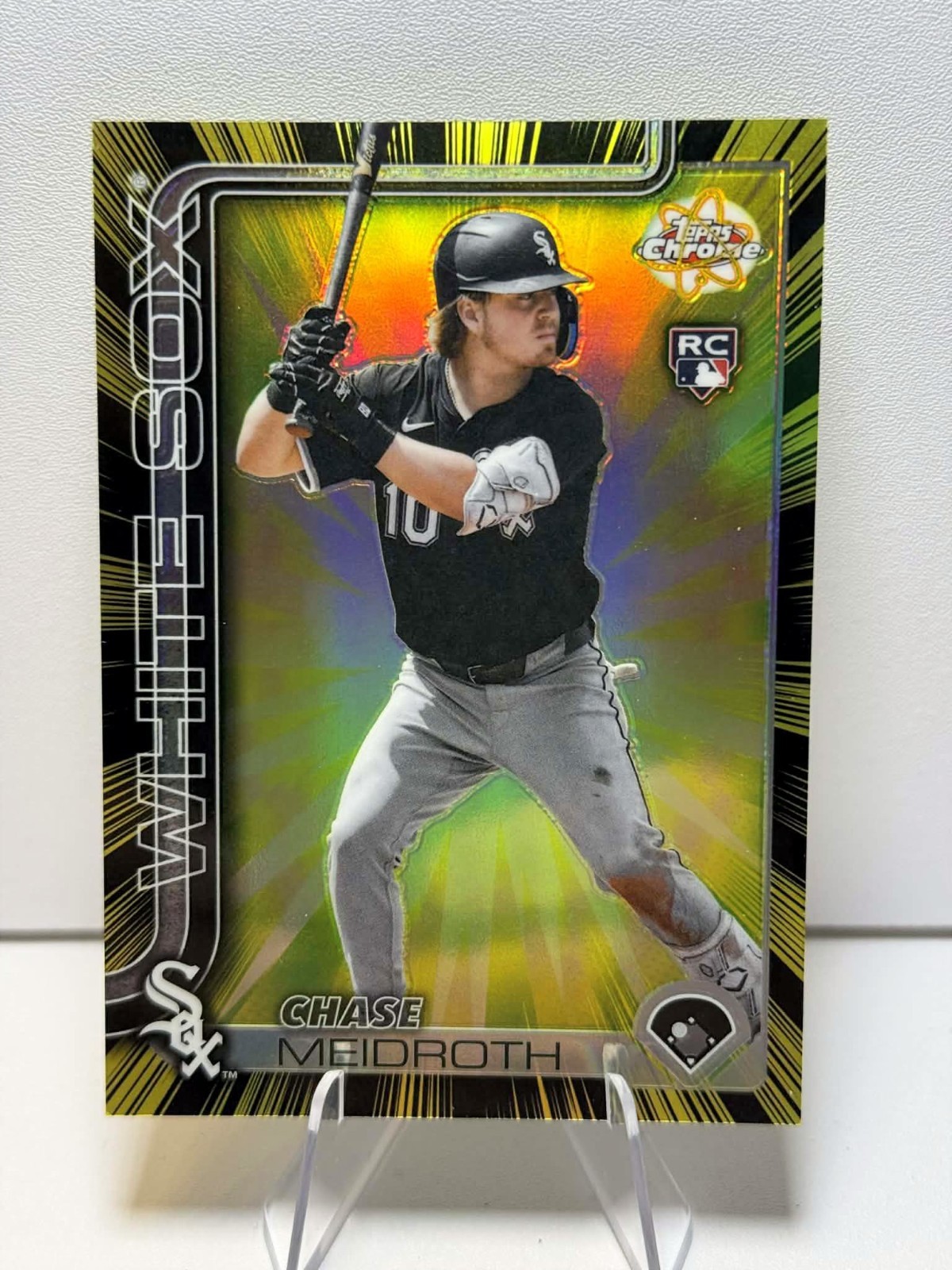 2025 Topps Chrome Update Chase Meidroth #RR-31 Radiating Rookies SSP RC