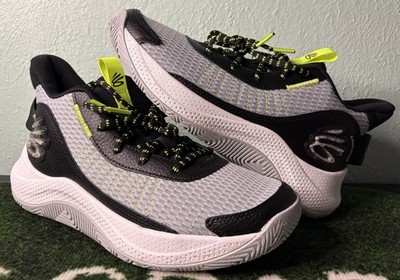 US Youth 7 GS/W 8.5 - Under Armour Curry Brand Curry 3Z7 GS ''Gray/Black/Volt''