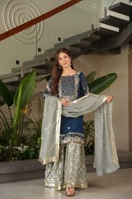 3 Piece Pakistani Dress Salwar Kameez Ready To Wear Suit Wedding Party Bollywood