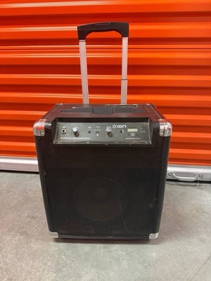 ION Block Rocker Bluetooth Portable Speaker w Wheels For Parts Repair