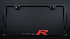 Type R Honda Civic License Plate Frame Black Sport Racing Premium Metal Type R Honda Civic License Plate Frame Black Sport Racing Premium Metal