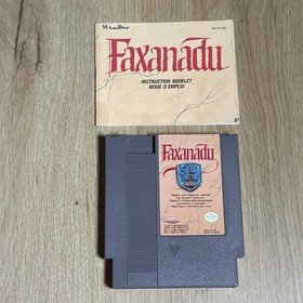 Faxanadu (Nintendo NES) - Cartridge And Manual - MINT