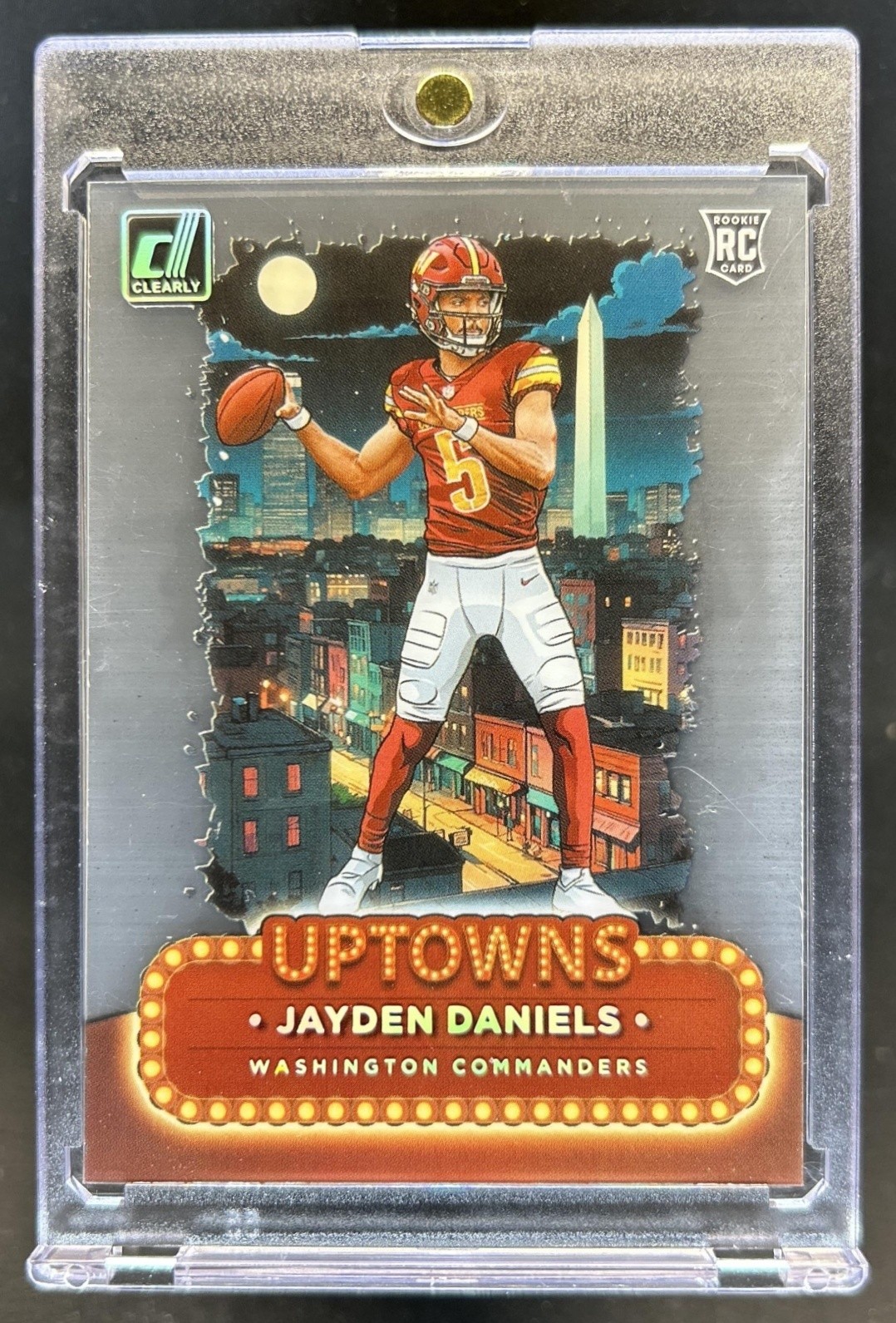 2024 Panini Clearly Donruss Jayden Daniels Uptown RC Rookie SSP #2 Commanders