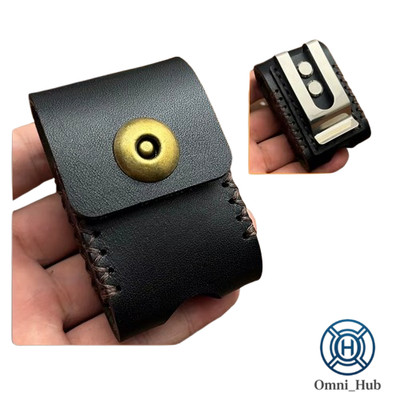 Handmade Genuine Leather Lighter Case for Zippo Zorro Cover Holder with Belt Cli