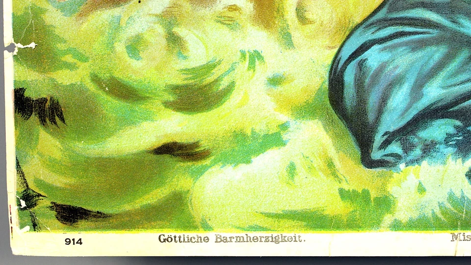 Rock of Ages II 色石版画 美丽颜色 16 x 20 罕见 原版 19 世纪 90 年代 — 第 4/4 张图片