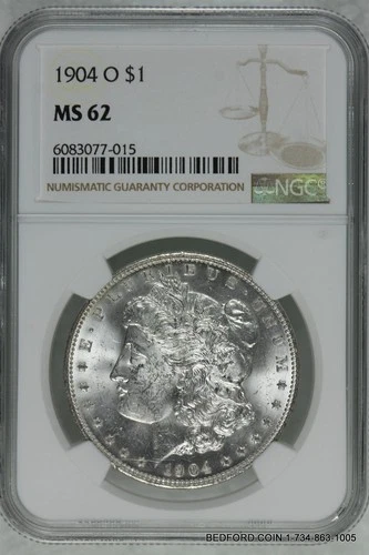 NGC MS62 1904-O MORGAN SILVER DOLLAR $1 (BC15)