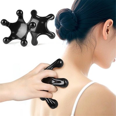 Trigger Point Massage Tools, 2 Pack Easier Grip Star Shaped 5 Legged Pressure...