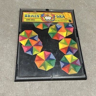 Vintage 1969 Mattel Brain Drain Block Shock Puzzle Psychedelic Retro Toy