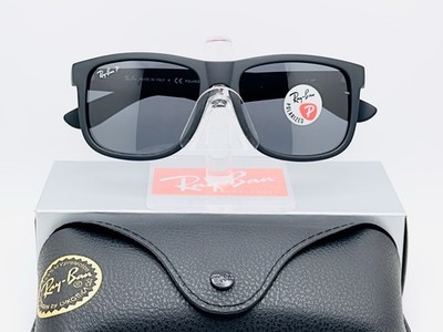 Ray-Ban RB4165 Justin Rectangular 55mm Sunglasses - Polarized Gray Gradient Lens