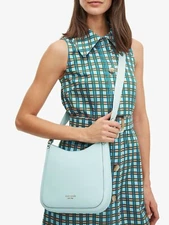 Kate Spade Roulette Messenger in Blue Leather Crossbody PXR00329 NWT $228 FS