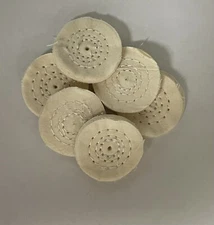 MINI MUSLIN POLISHING BABY BUFF 1-1/"4 JEWELRY BUFFING WHEEL 3 ROW COTTON