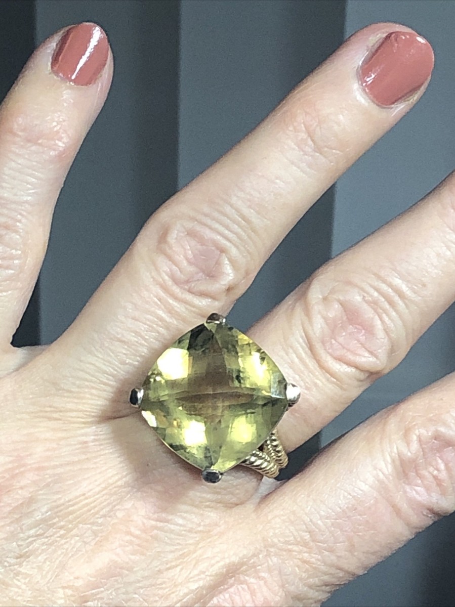 3.Sima K SKJ 925 Gold Wash Sterling Silver Checkerboard Cut 3.Sima K SKJ 925 Gold Wash Sterling Silver Checkerboard Cut