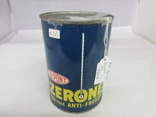 VINTAGE ADVERTISING  ZERONE ANTIFREEZE 1 QT TIN CAN AUTO OIL GAS    N-315