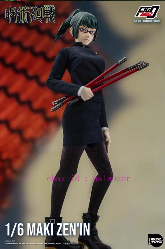 Threezero 3z04130m0 1/6 Jujutsu Kaisen Zenin Maki Action Figure