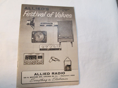 Allied's Festival of Values Catalog Supplement No 182
