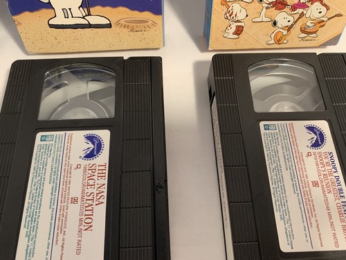 3 VHS Lot Snoopy Musical NASA Raumstation Peanuts Doppelfunktion Charlie Brown - Bild 6 von 8