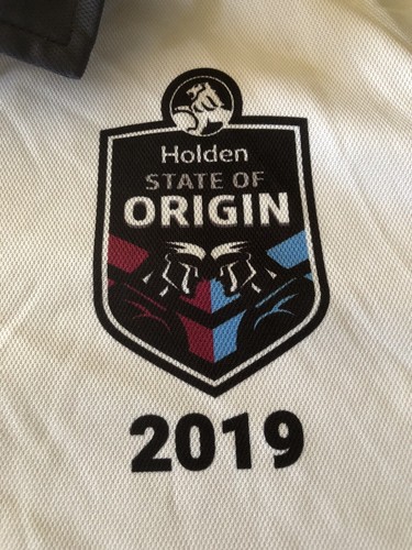 A79 New Holden State Of Origin 2019 Rugby League Referee Shirt NSW QLD Mens M - Picture 4 of 10
