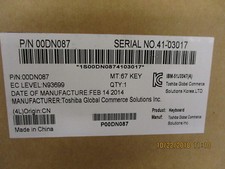 New, Toshiba, 00DN087 67KEY-Pearl White POS KEYBOARD