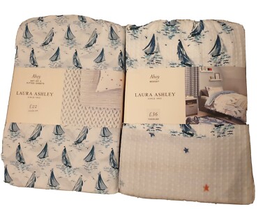 Laura Ashley AHOY Kleinkind Bettbezug Bettset & 2er Set Spannbettlaken UVP 58 £