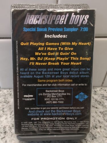 Backstreet Boys Cassette Tape Special Sneak Preview Sampler (For Promotion Only) - Picture 2 of 2