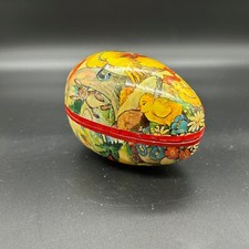 West Germany Paper Mache Easter Egg Candy Containers Vintage 1980s