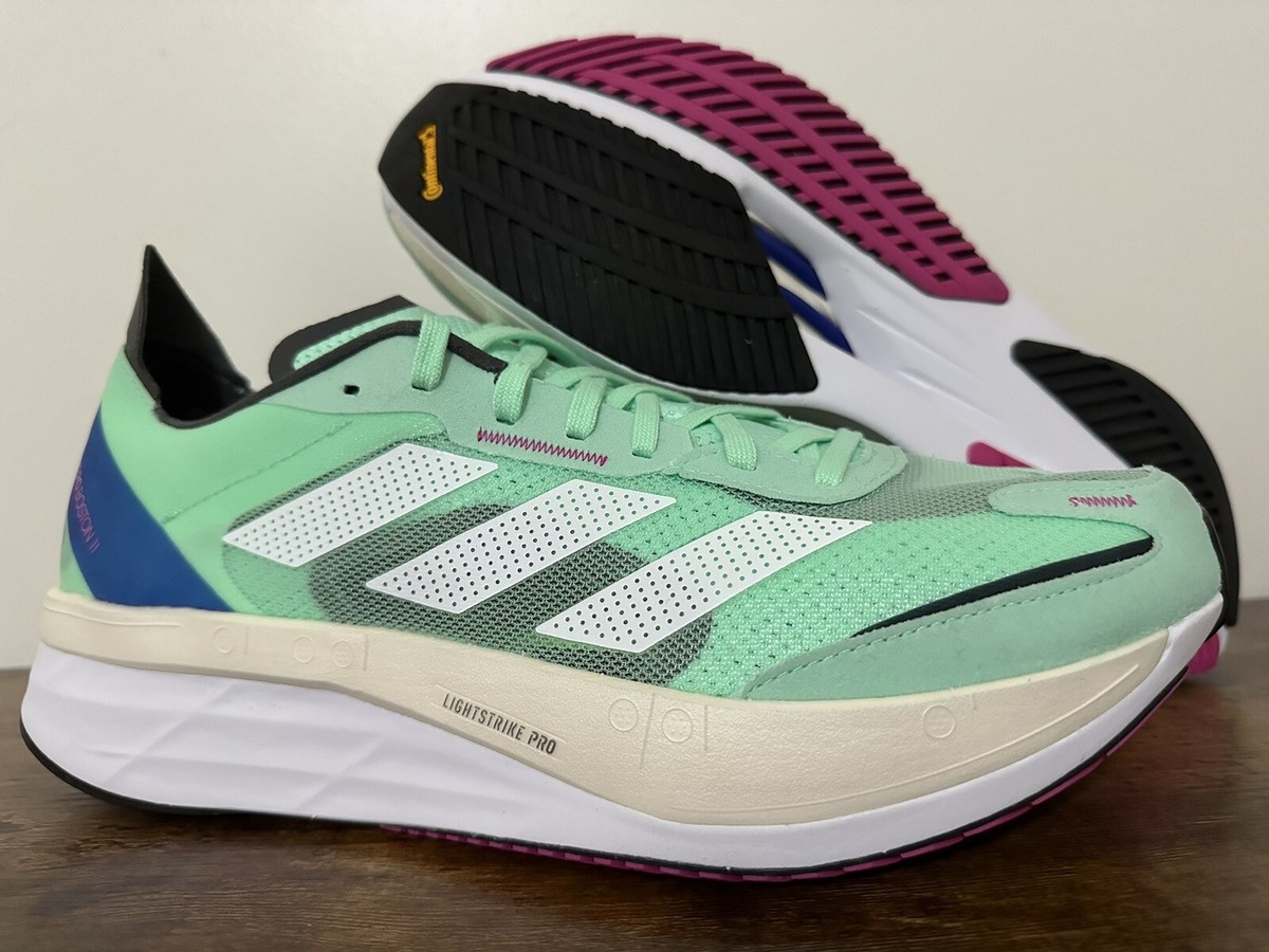 Adidas Running Adizero Boston 11 Pulse Mint White Crystal White Mens Shoes Sz 10 adidas Womens adizero Boston 11 - Pulse Mint/Ftwr White  main image 2