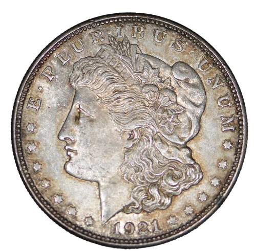 1921-D Morgan Silver Dollar ~ AU